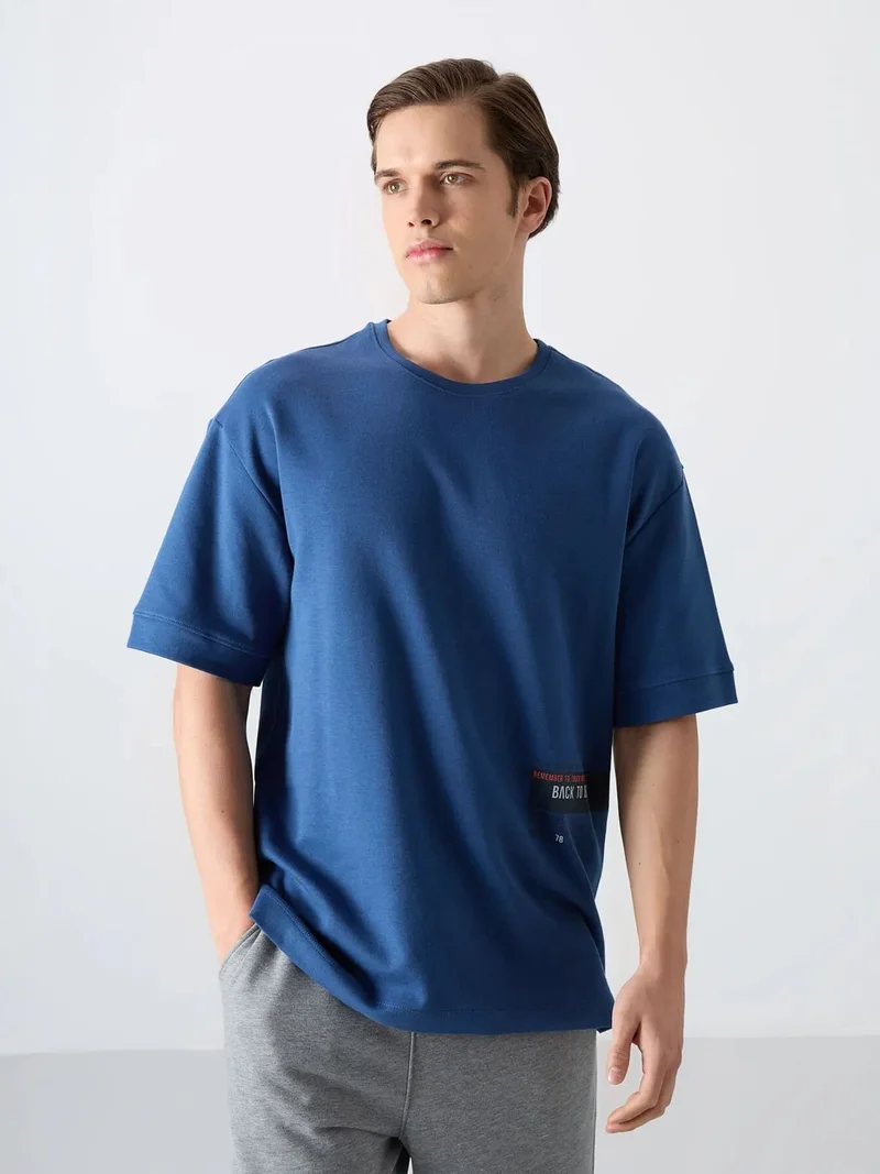 TOMMYLIFE TOMMY Oversized Cotton-Blend Crew Neck T-Shirt