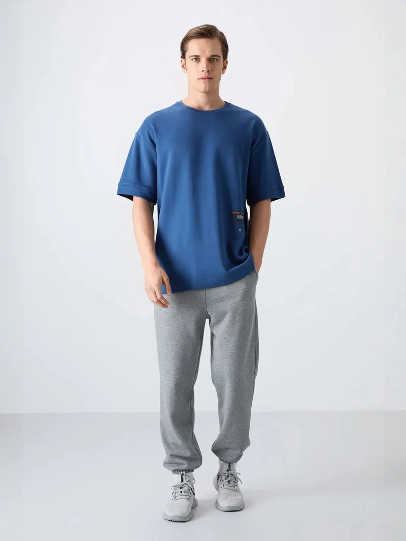 TOMMYLIFE TOMMY Oversized Cotton-Blend Crew Neck T-Shirt