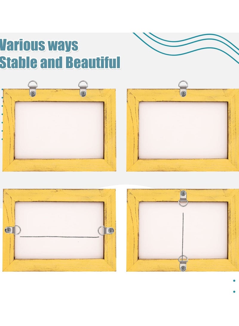 SYOSI Picture Hanging Kit, 40 Pcs D Ring Picture Hooks with Screws, 4 Rolls of 10ft Picture Hanging Wire, and 40 Pcs Aluminum Sleeves for Hanging Painting Photos (124 Pcs) - Image 4