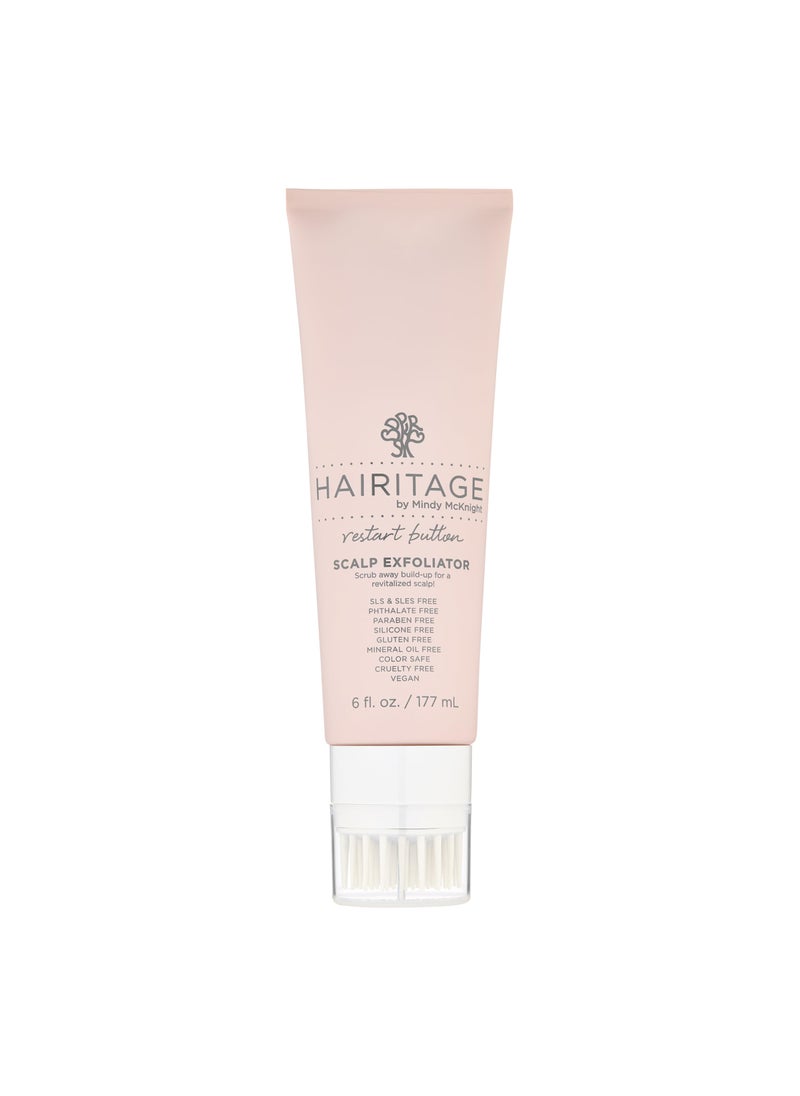 Hairitage Hairitage Restart Button Scalp Exfoliator for Dry and Sensitive Scalp - Promote Scalp Health - Clarifying Scalp Scrub for Healthier and Stronger Hair 