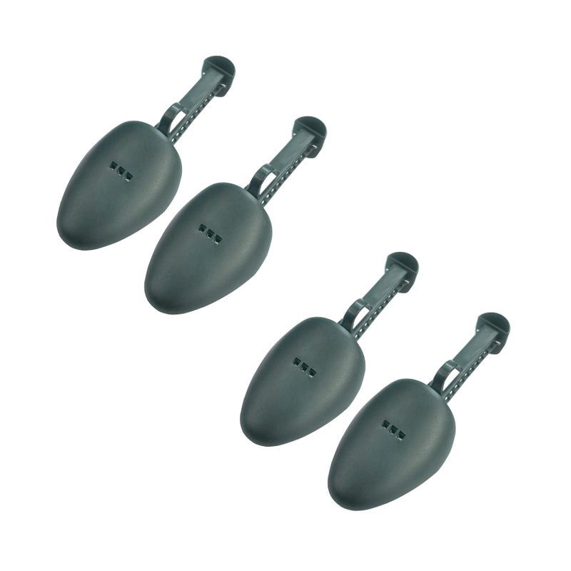 WAJJ 2 Pairs Plastic Shoe Tree Stretcher Shaper for Men Adjustable Length Shoes Boot Holder Shaper SupportGreen Men