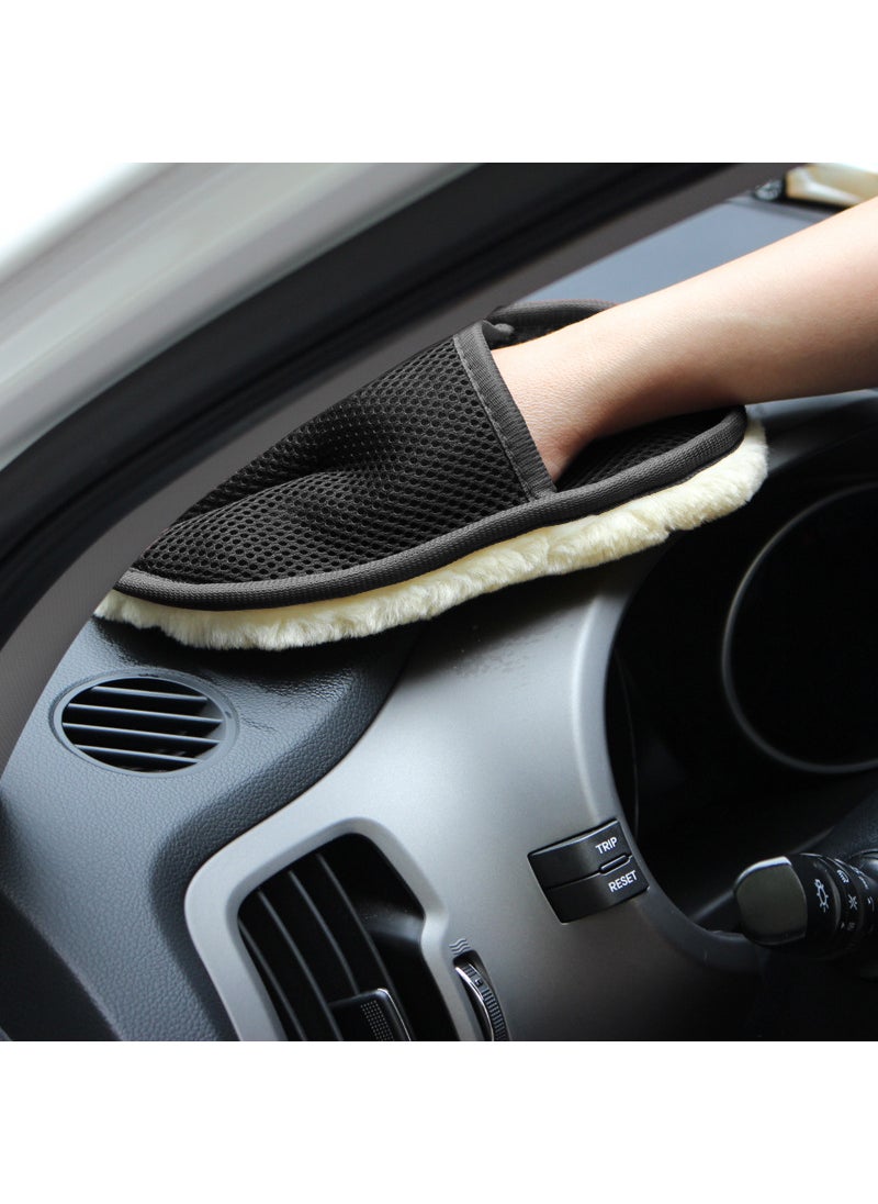 Beauenty Plush Bear Paw Car Wash Glove Double-sided - Image 4