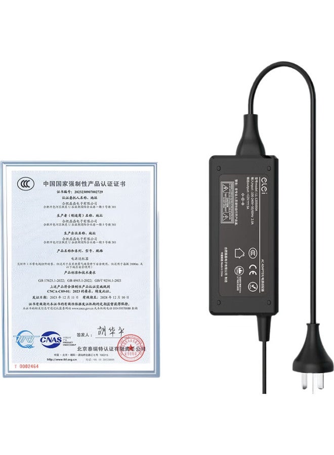 Elei Lg Samsung Monitor Power Adapter Charging Cable 19V2.1A/1.58A/2.5A/3A Universal Large Port With Pin 6.5*4.4 Desktop Monitor Power Cord - Image 1