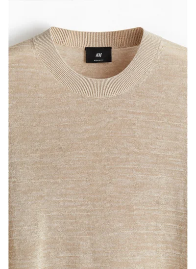 H&M Regular Fit Fine-knit T-shirt