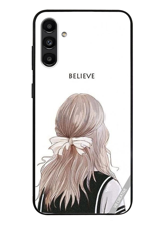 VR CREATIVE Protective Case Cover For Samsung Galaxy A13 5G Believe With Girl Design Multicolour - Image 1