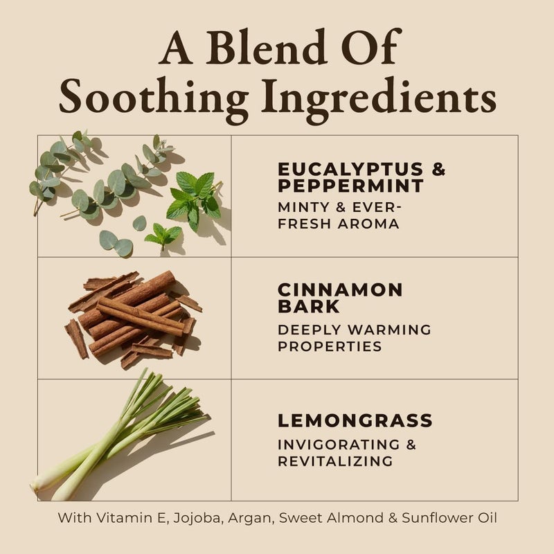 Soothing Massage Oil for Massage Therapy - Spa Quality Warming Massage Oil - Infused with Peppermint & Cinnamon for Full Body Oil Massage (6.76 fl oz) - Image 3