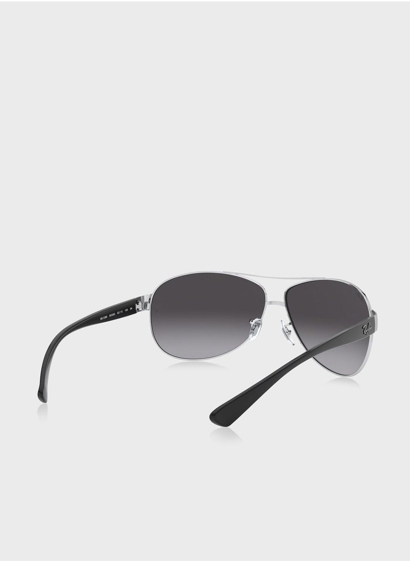 Ray-Ban - 0Rb3386 Aviator Sunglasses - Image 1