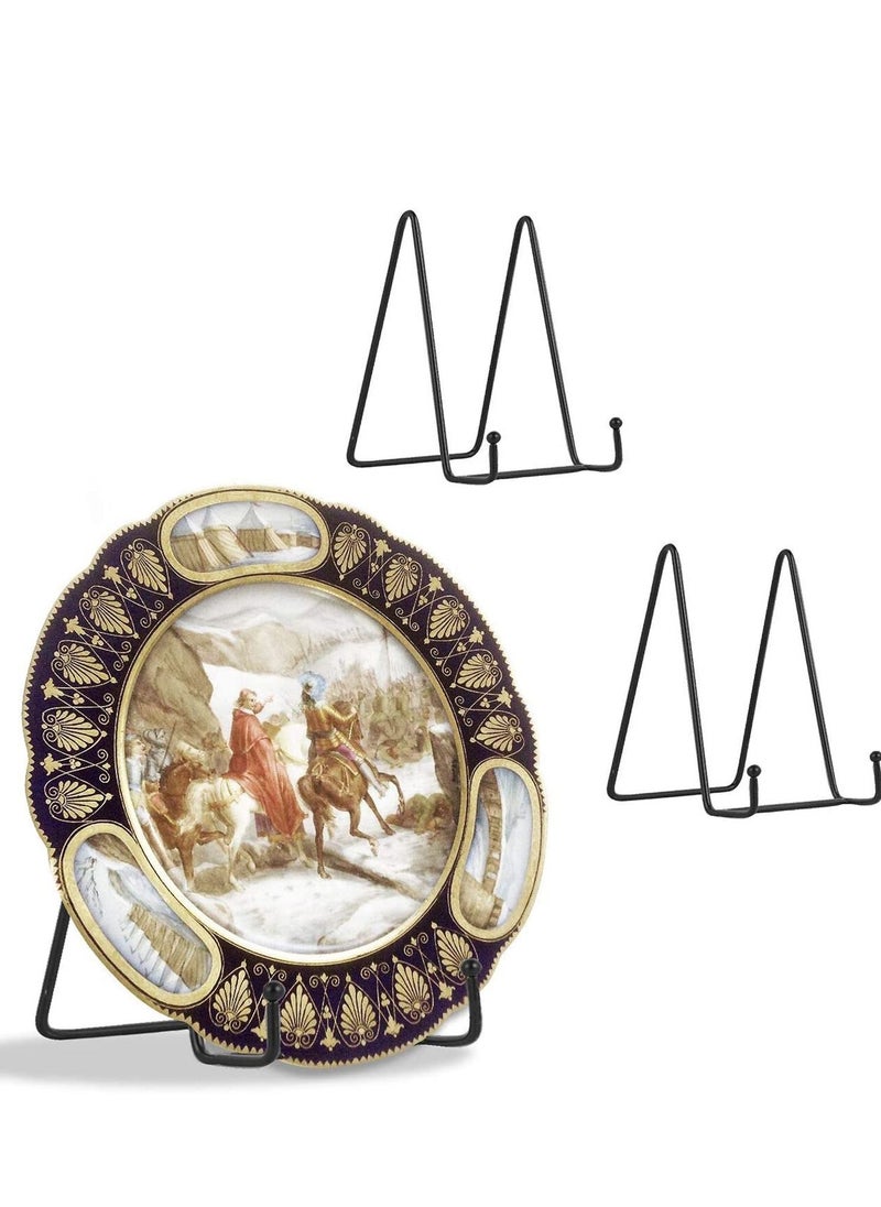 SYOSI Plate Stands for Display 3 Inch Plate Holder Display Stand Metal Frame Holder Stand for Picture Decorative Plate  - Image 1