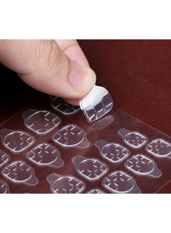 Vinayakart 05 Sheets ( 120 Pcs ) Transparent Doublesided Nail Adhesive Stickers Breathable Bendable Fake Nail Glue Fake Nail Tips For Women And Girls - Image 3
