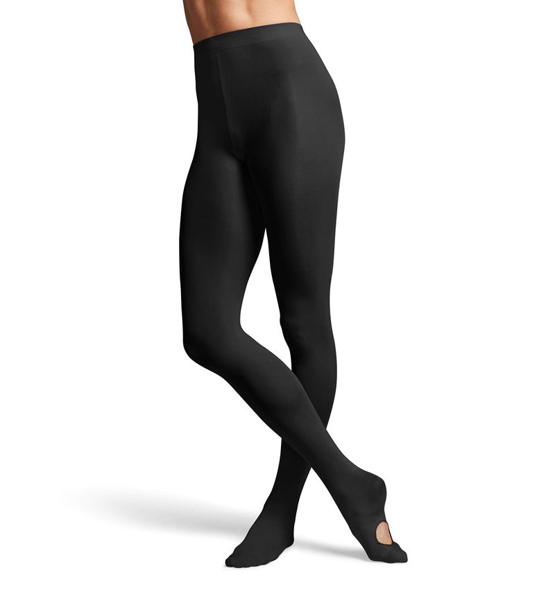 Bloch womens Ladies contoursoft adaptatoe tights, Black, Small-Medium - Image 1