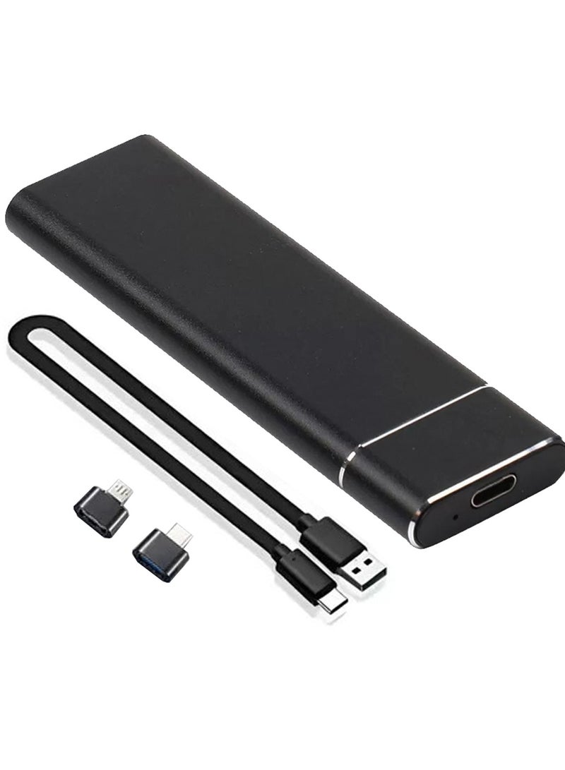 Portable External Hard Drive , Mini SSD Hard Drives,Solid State External Drives,Computer Backup Drive,USB 3.1 to Type-C Support Data Storage Transfer for Windows XP PC Laptop and Mac - Image 1