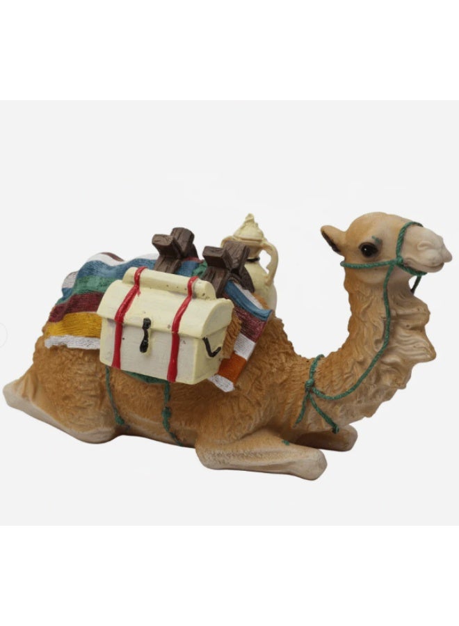 AKDC Polyresin Sitting Camel Decorative Showpiece – Handcrafted Cultural Home Décor Accent, Assorted Colors, 13 × 20 cm - Image 1