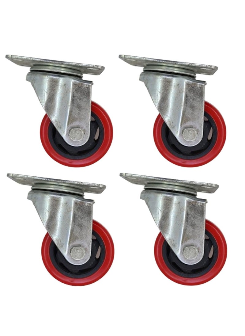 THOISEWELT THOISEWELT Industrial Trolley Heavy Duty Swivel Moving Caster Wheel Heavy Loding Transfer Capcitiy Caster Wheel Wheel Size 4 x 125 In  - Image 1