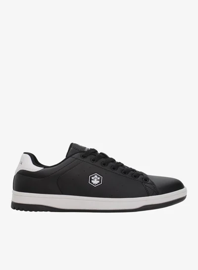 LUMBERJACK Lumberjack Men’s Rea Sneakers – Black Casual Lace-Up Shoes with Cushioned Sole for Daily Wear