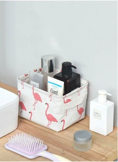 MissTiara Foldable Storage Basket-Set of 6 Small Collapsible Canvas Containers Organizers with Handle for Home Decor or Storing Toys Keys Sundries Little Crafts  - Image 4