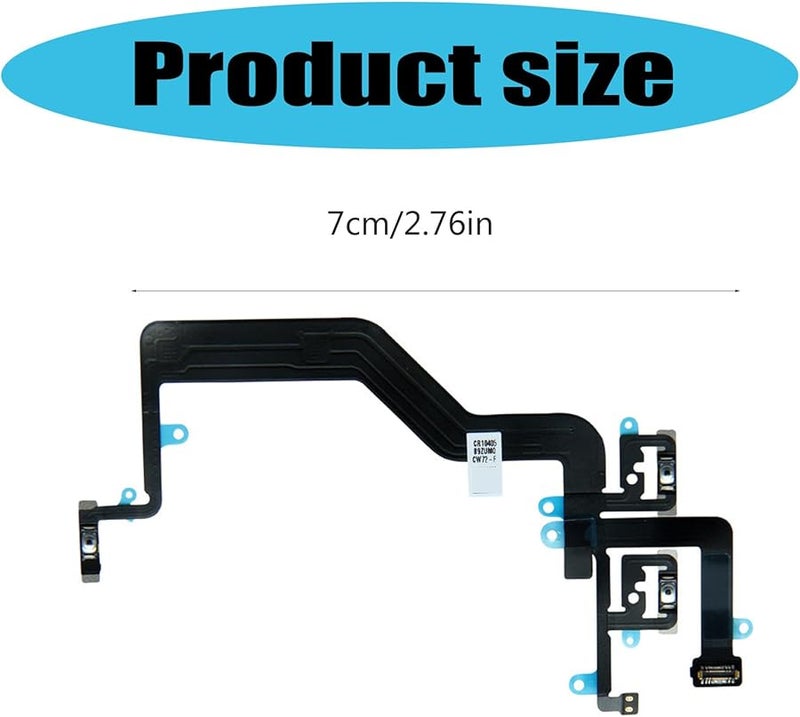 iPhone 12 Mini Volume Power Button Ribbon Cable Mute Switch Connector Repair Part - Image 5