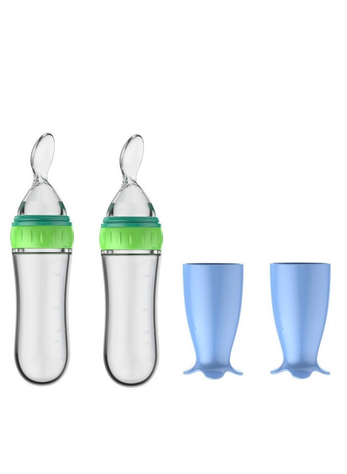 Baby Spoons 2Pcs, DDMA Baby Food Dispensing Spoon,Baby Food Feeder,Baby Food Dispensing Spoon  for Infant Dispensing and Feeding - Image 1