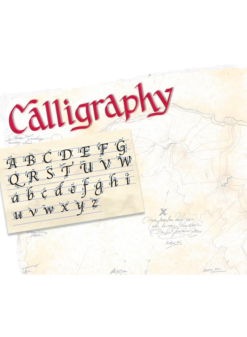 Al Khatat قلم خط عربي 12 قطعة طرف 2 مم حبر أحمر - Image 4