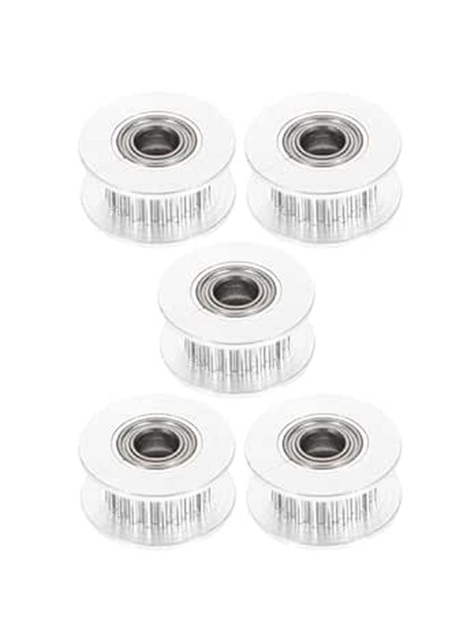 5pcs Aluminum Alloy Timing Belt Pulley 12mm Bore For Synchronous Wheel Printer Parts Precision Machined - Image 1
