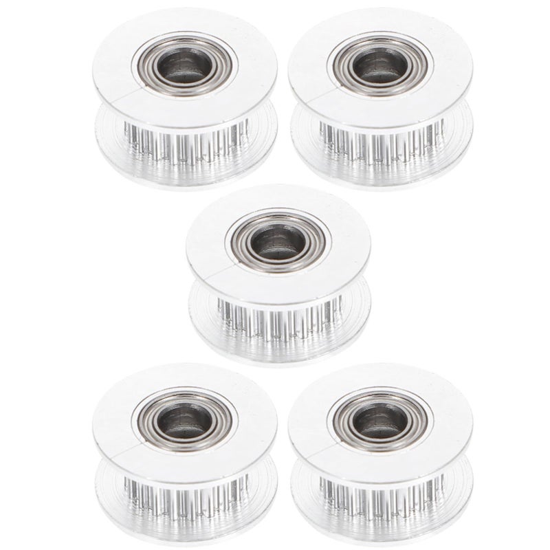 5pcs Aluminum Alloy Timing Belt Pulley 12mm Bore For Synchronous Wheel Printer Parts Precision Machined - Image 2