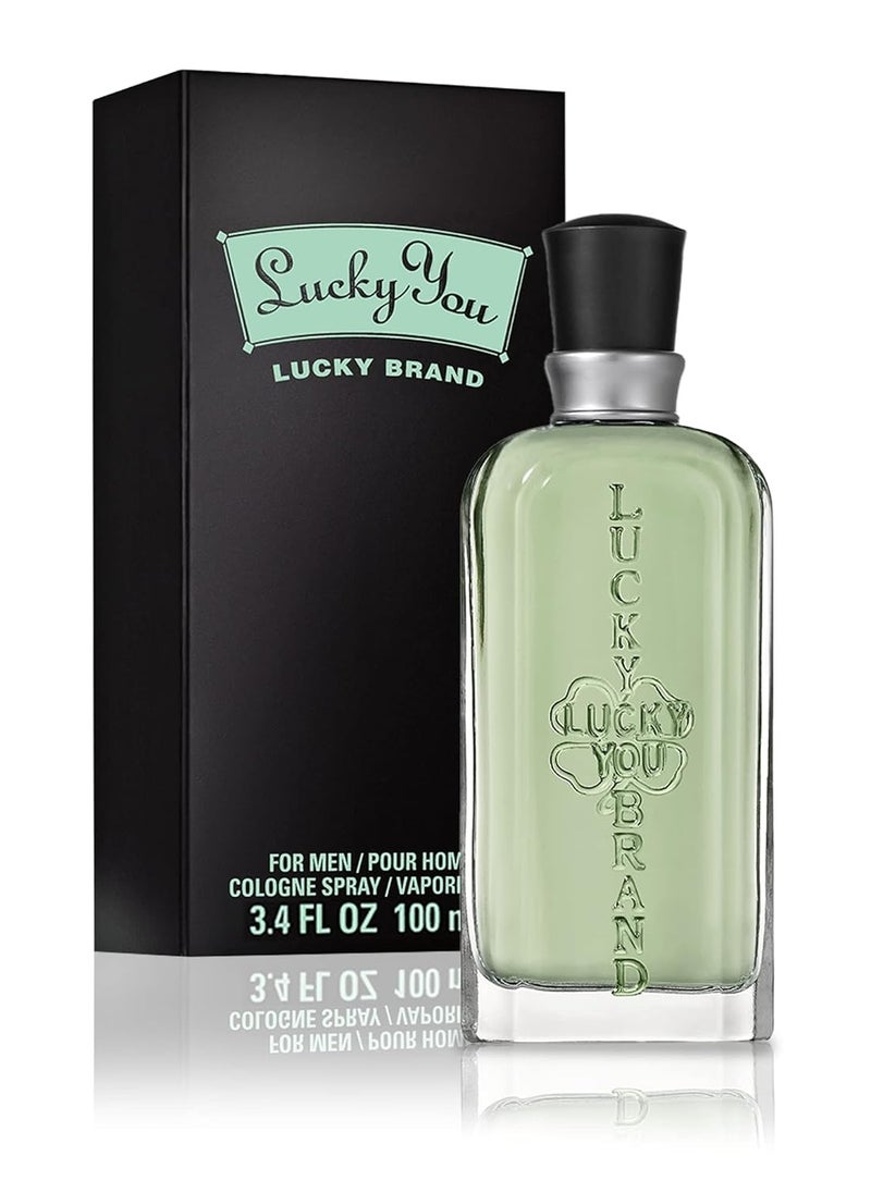 Lucky you LUCKY You Cologne Spray for Men, Day or Night Casual Scent with Bamboo Stem Fragrance Notes, 3.4 Ounce  - Image 1