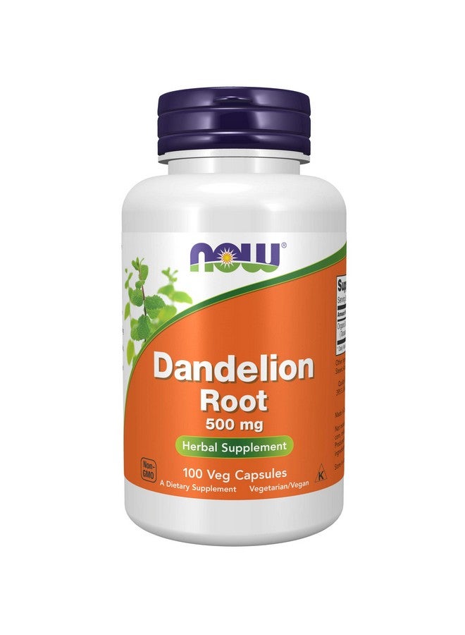 now Supplements Dandelion Root (Taraxacum Officinale) 500 Mg Herbal Supplement 100 Veg Capsules - Image 2