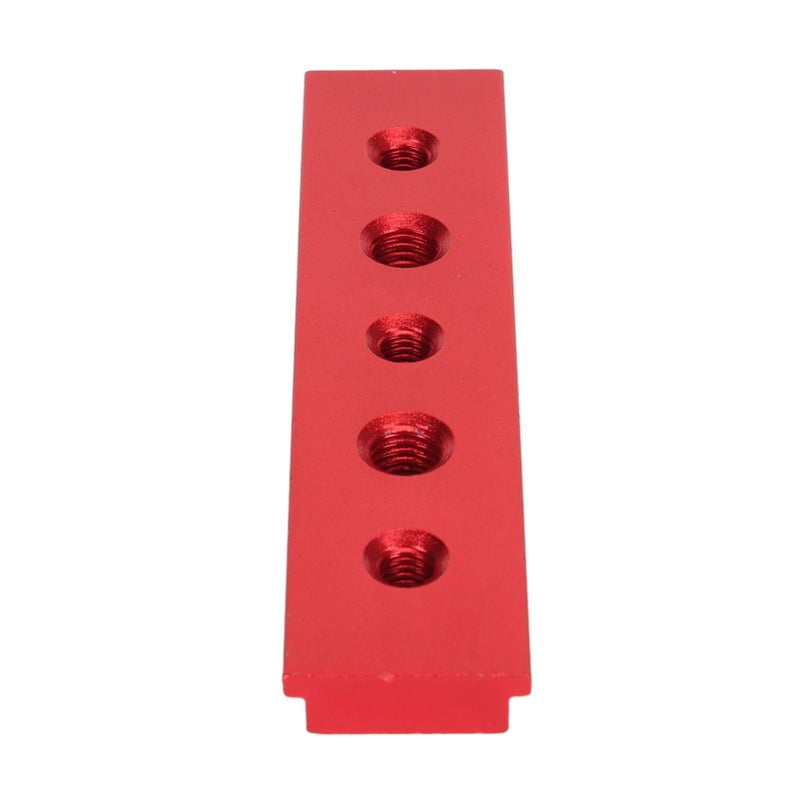100mm Red Aluminum Alloy Miter Track T Slot Saw Guide Woodworking Chute Rail Workbench Fixture - Image 2