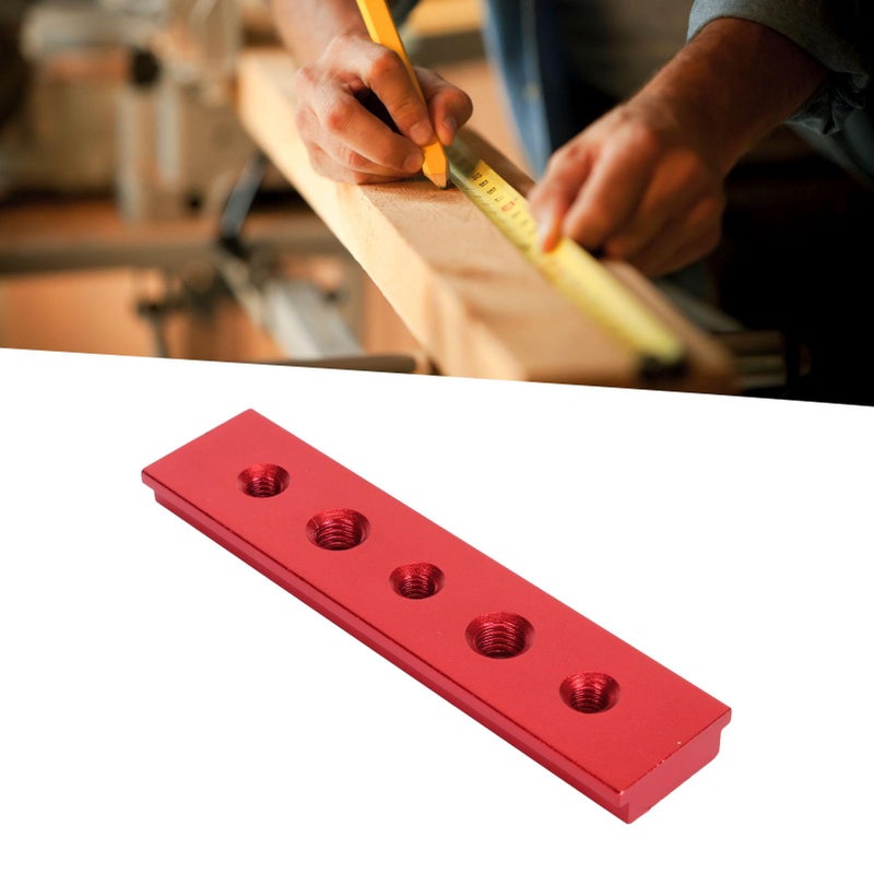 100mm Red Aluminum Alloy Miter Track T Slot Saw Guide Woodworking Chute Rail Workbench Fixture - Image 4
