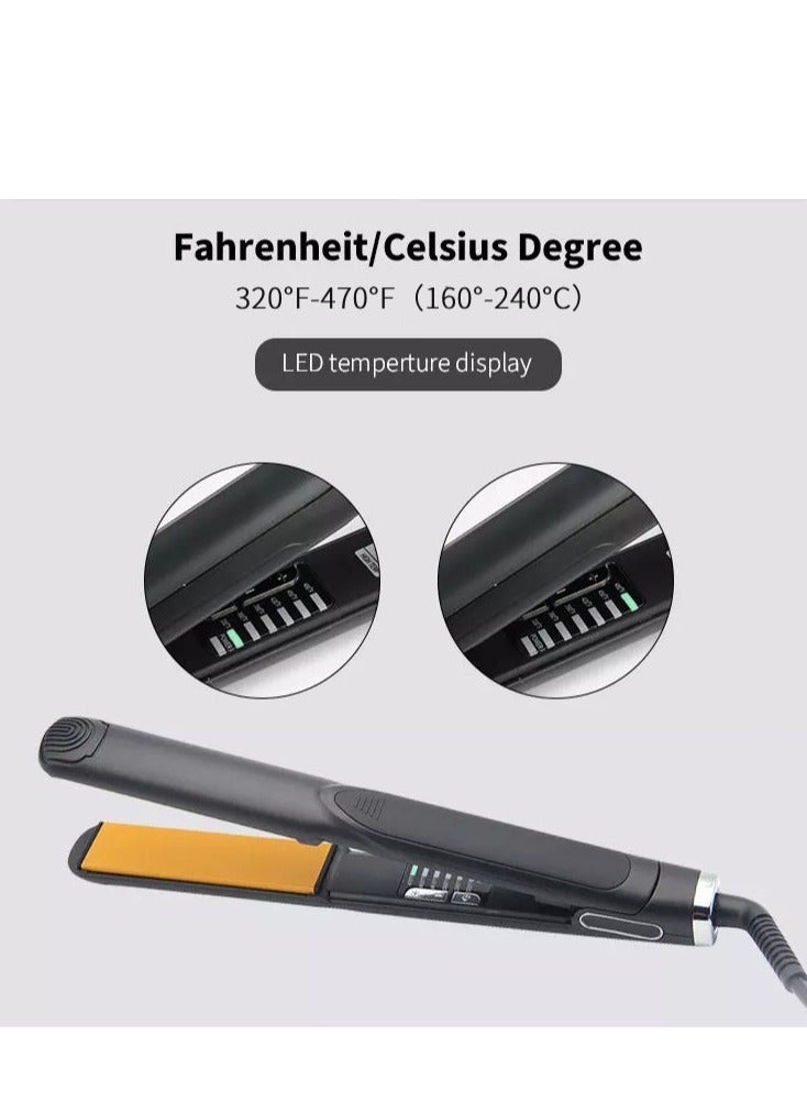 شو وو أداة تصفيف الشعر السيراميكية 2 في 1 – جهاز لفرد وتجعيد الشعر مع طلاء سيراميكي لانزلاق سلس، تسخين سريع خلال 15 ثانية، يصل إلى 200 درجة مئوية، لنتائج تدوم طويلاً في التمويج والفرد - Image 3