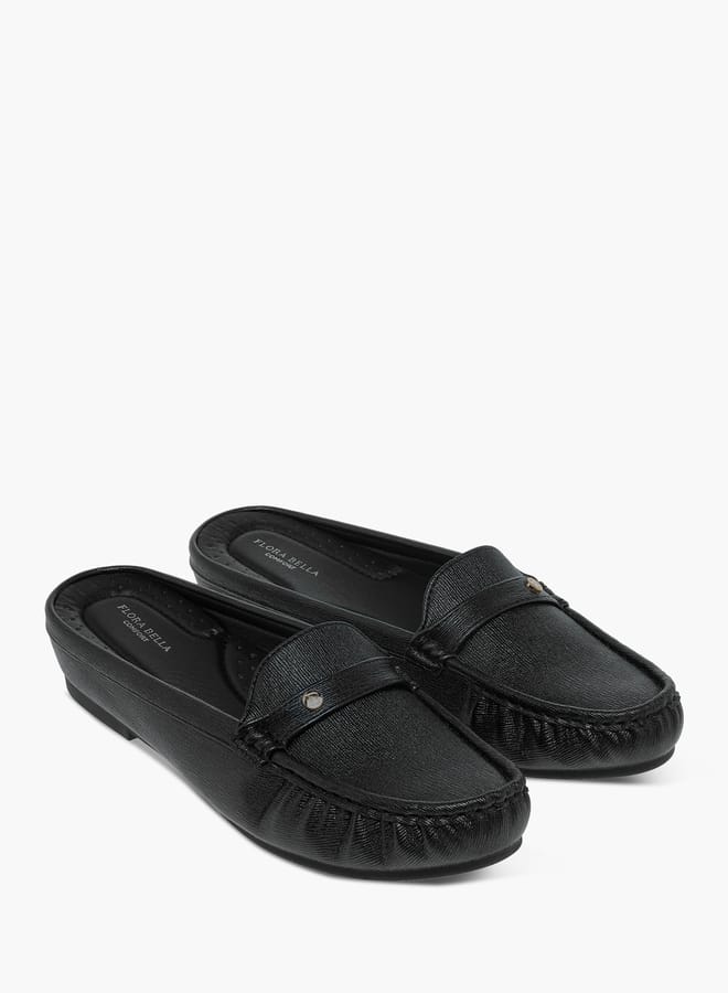Flora Bella By Shoexpress Womens Textured Slip-On Mules  - Image 2