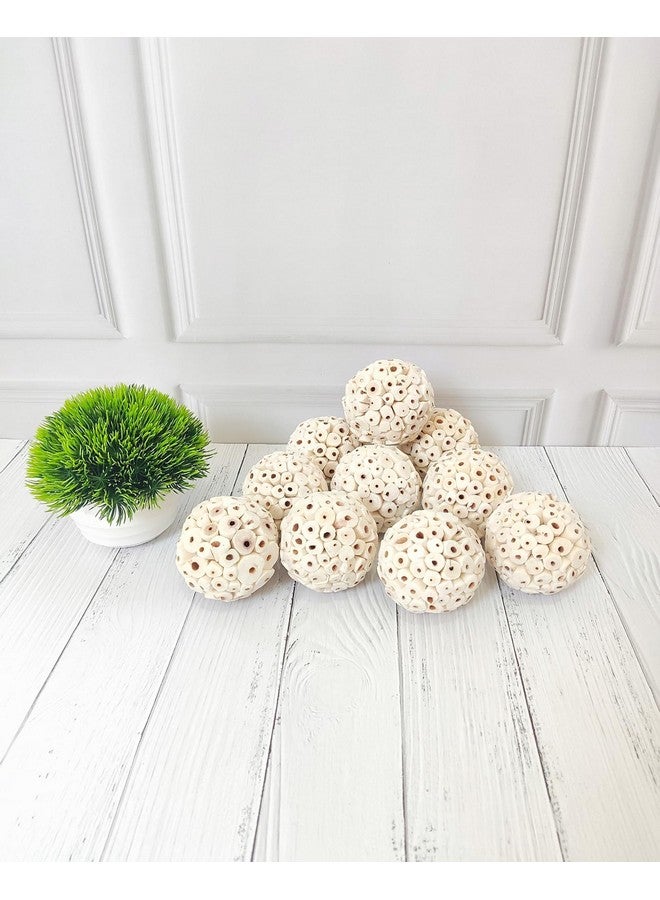 JOYNAGAR Natural Sola Wood Atta Ball Birds Foraging Toys for Cockatiels, Parrots, Budgies, Conures | 6 cm | Pack of 10 Pcs (Standard) - Image 5