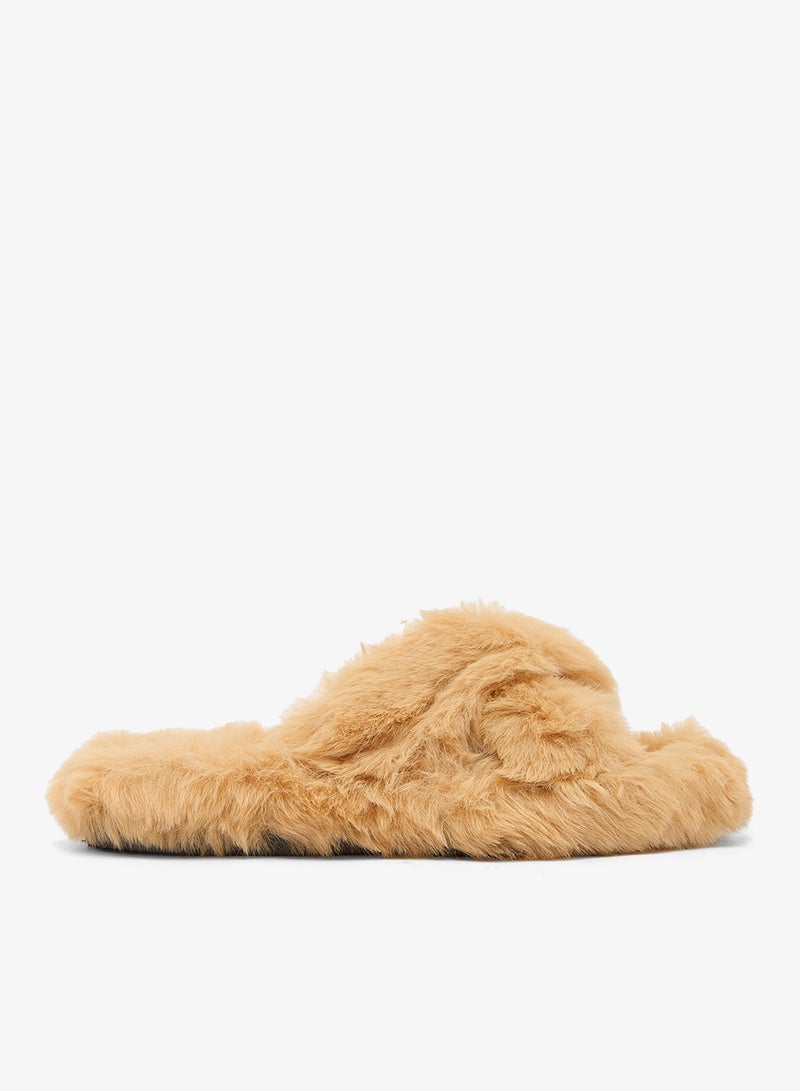 Ginger Fur Bedroom Slippers - Image 1