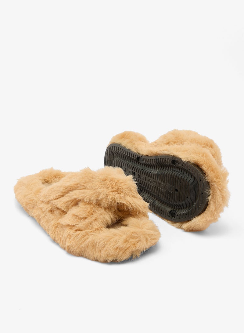 Ginger Fur Bedroom Slippers - Image 3