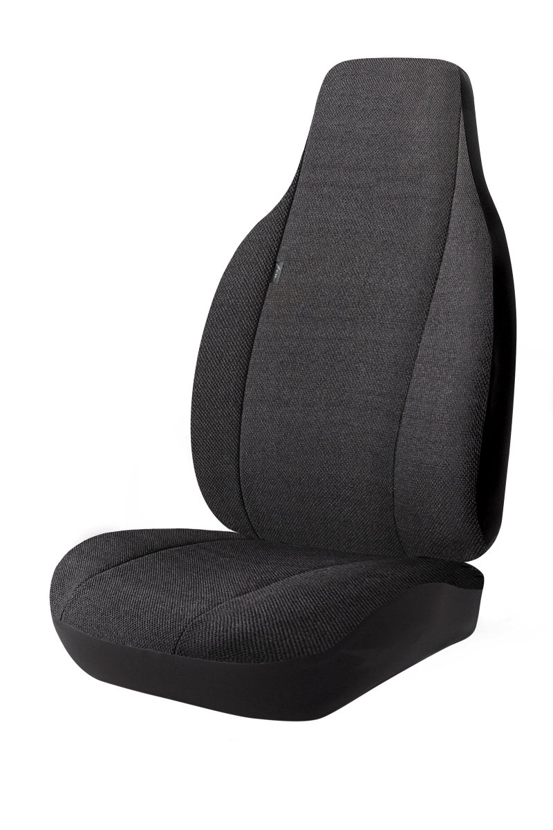 Fia TRS401 Black Semi-Custom Fit Car Front Seat Cover Bucket Seats - Polypropylene, (Solid Black) - Image 5