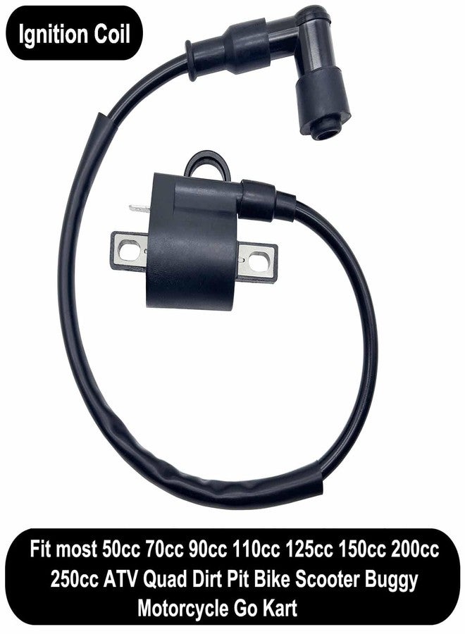 QISF GY6 Racing Ignition Coil SSR 125 Spark Plug Wire with Spark Plug for 50CC 90CC 110CC 150CC 200CC 125CC 250CC Moped Scooter ATV Go Kart Pit Dirt Bike Engine Motorcycle - Image 4