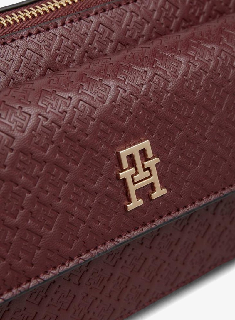 TOMMY HILFIGER Hilfiger Icon Debossed Crossbody Camera Bag - Image 3