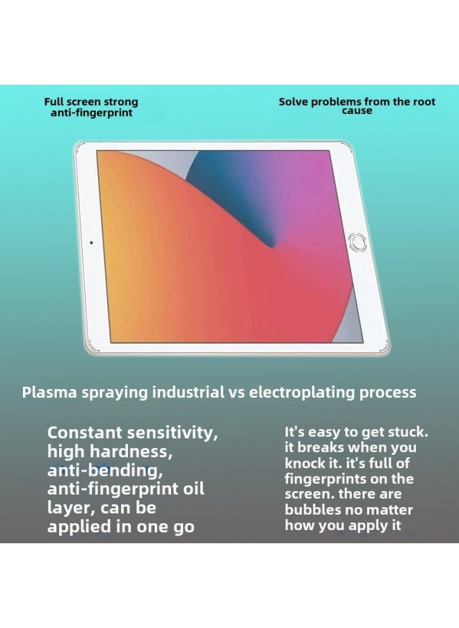 Generic - For Ipad7 Generation 8 Generation 9 Generation 10.2 Inch Flat Tempered Film IPadpro11 Inch Apple Air13 Inch HD-Colour:Hd-arc Edge-bare Chip (within 5 Pieces + Tool Kit)-Size:Ipad Pro 11inch (2024 Model) - Image 1