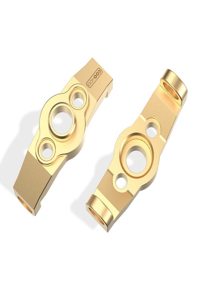 COOWOO Brass Caster Blocks C-Hubs Upgrade Parts for TRX-4M 1/18 RC Crawler Car Total 0.32 Ounce Front Counterweight, 2PCS - Image 2