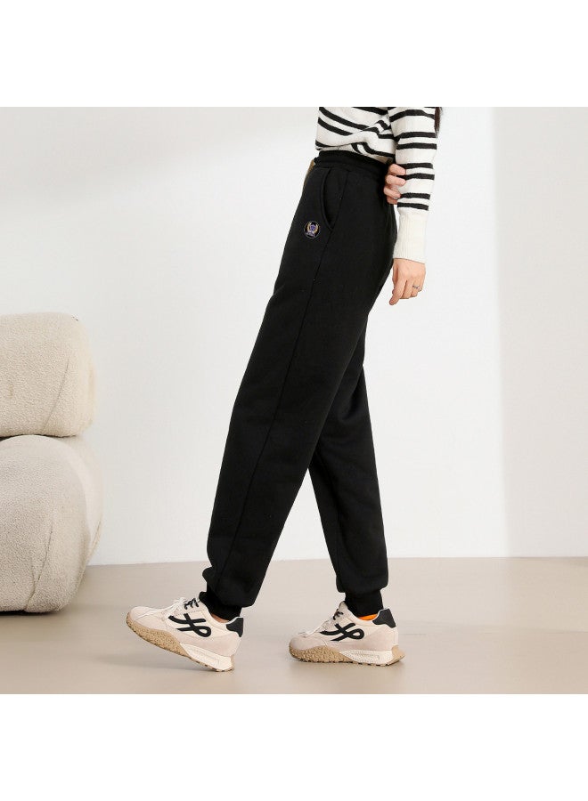 Baleno Autumn Winter Fleece Knitted Casual Pants Women Warm Comfortable Elegant Casual Cuffed Sports Pants - Image 3