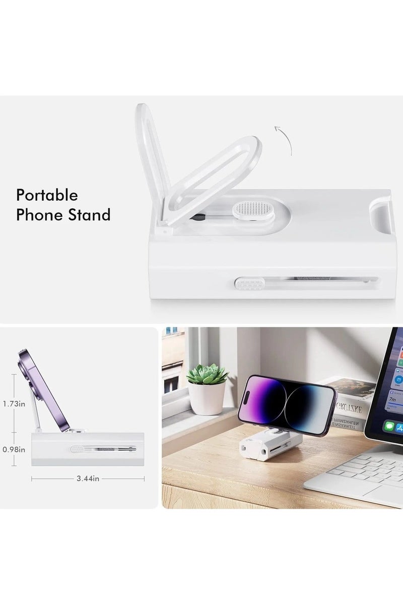 مجموعة تنظيف لوحة المفاتيح 8 في 1، مجموعة تنظيف الأجهزة الإلكترونية المحمولة، مجموعة تنظيف سماعات الأذن لسماعات AirPods مع فرشاة، أدوات تنظيف متعددة الاستخدامات لأجهزة الكمبيوتر المحمولة، والحواسيب الشخصية، ولوحات المفاتيح، وسماعات الأذن، والهواتف المحمولة. - Image 4