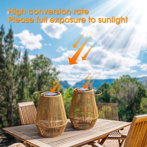 KagoLing Solar Lanterns, KagoLing Solar Lanterns Outdoor Waterproof Gifts for Women Hanging Lights Outdoor Christmas Lamp Lights Decoration for Outside Garden,Yard,Patio,Porch,Trees,Lawn,Pathway Decor, 2 Pack - Image 4