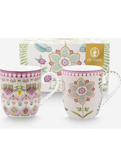 Pip Studio Lily & Lotus Purple Porcelain Mug Set 145 ml  - Image 1