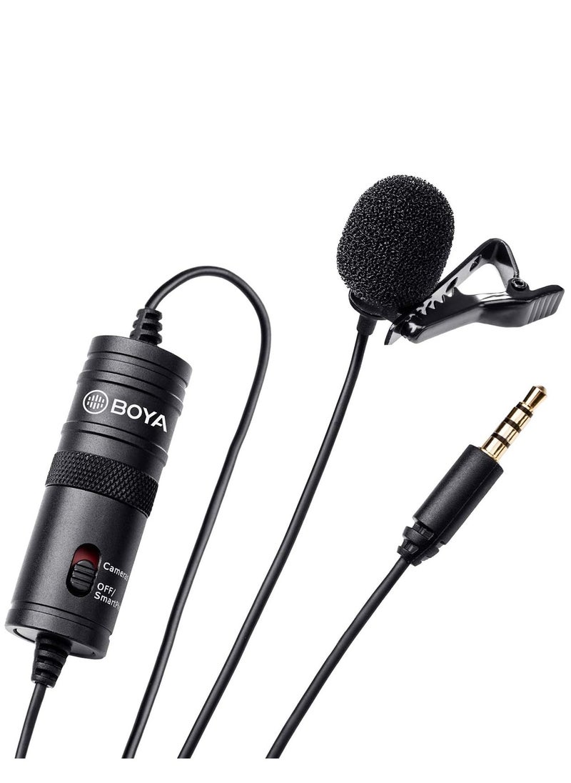 BOYA - Boya By M1 Lavalier Microphone For Smartphones Canon Nikon Dslr Cameras Camcorders Audio Recorder Pc - Image 1
