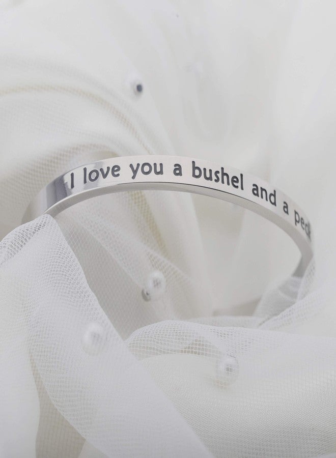 BNQL I Love You a Bushel and a Peck Bracelet Gift for Mom Grandma (cuff) - Image 3