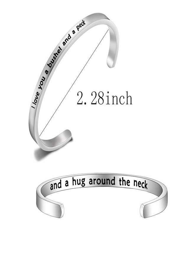 BNQL I Love You a Bushel and a Peck Bracelet Gift for Mom Grandma (cuff) - Image 2