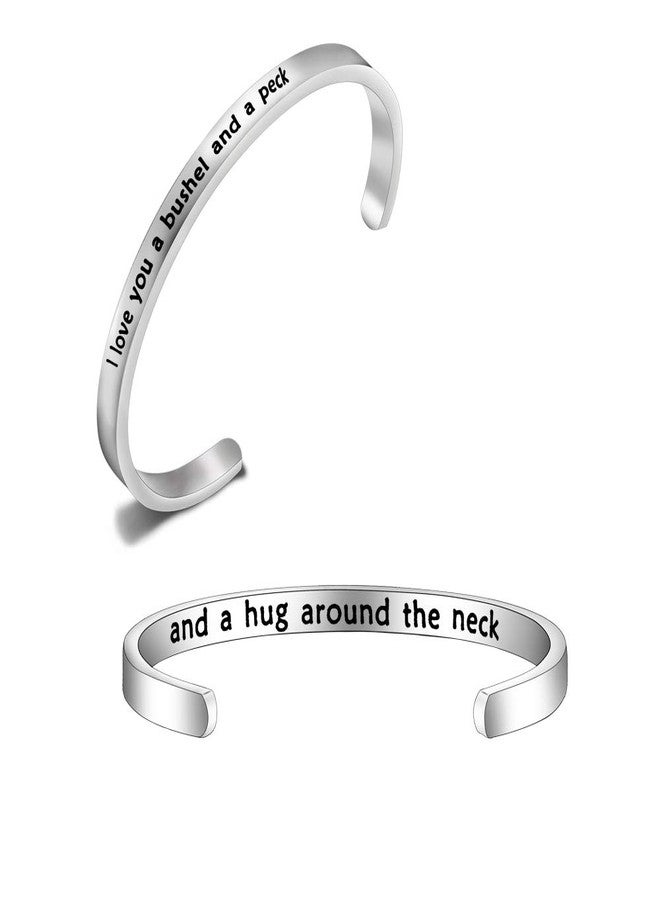 BNQL I Love You a Bushel and a Peck Bracelet Gift for Mom Grandma (cuff) - Image 1