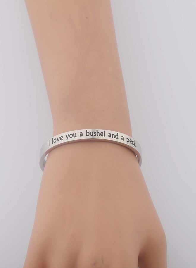 BNQL I Love You a Bushel and a Peck Bracelet Gift for Mom Grandma (cuff) - Image 5