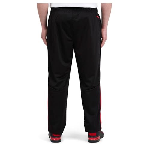 PUMA mens Contrast Sweatpants, Puma Black-high Risk, Large US - Image 4