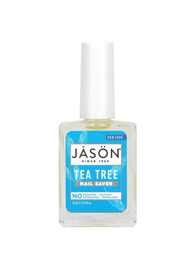 Jason Natural Jason Natural, Tea Tree Nail Saver, 0.5 fl oz (15 ml)  - Image 1