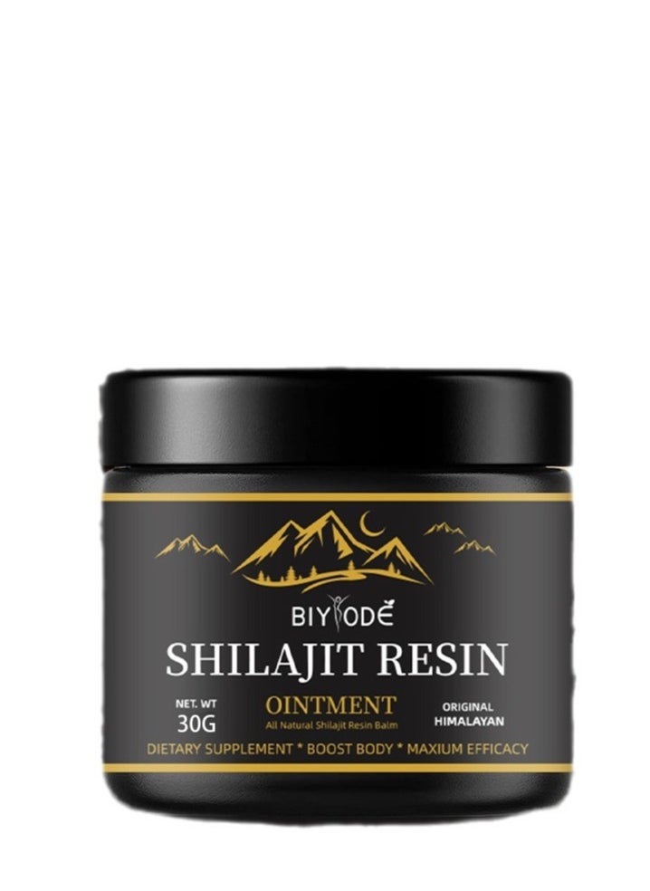 BIYODE - Shilajit Pure Himalayan Organic Shilajit Resin - Himalayan Shilajit Supplement- Maximum Potency and Pure Shilajit for Men Gold Grade Natural Shilajit with 85+ Trace Minerals and Fulvic Acid - 30g - Image 1